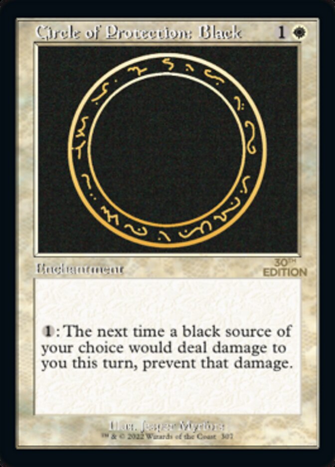 Image of Circle of Protection: Black (Retro) [30th Anniversary Edition]