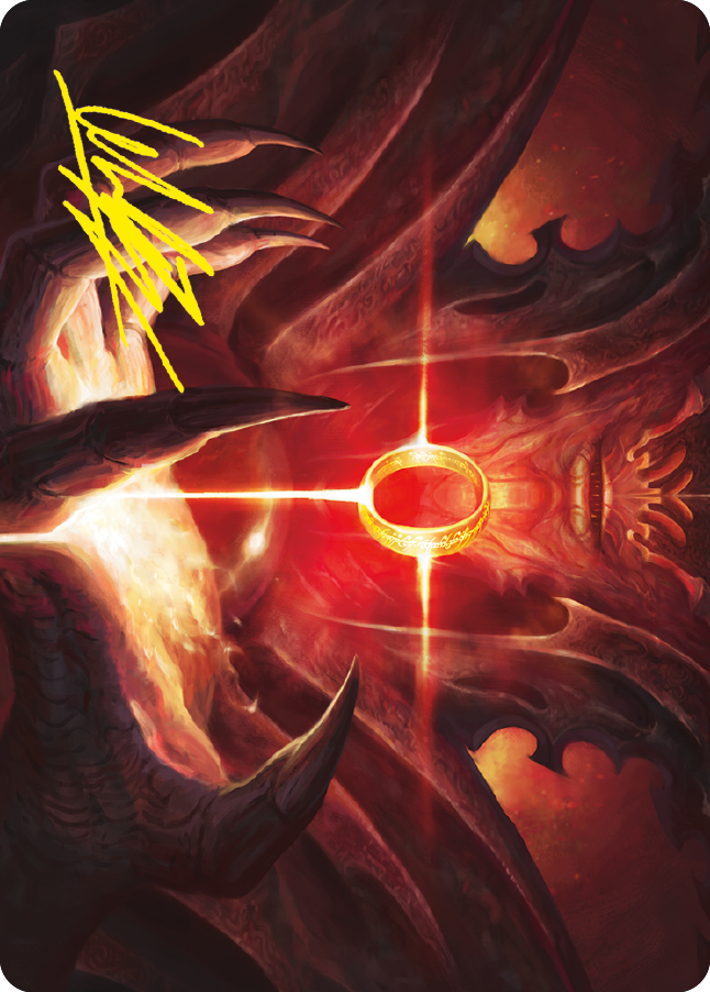 Image of Sol Ring Art Card (Gold-Stamped Signature) [The Lord of the Rings: Tales of Middle-earth Art Series]
