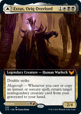Image of Extus, Oriq Overlord // Awaken the Blood Avatar (Extended Art) [Strixhaven: School of Mages]