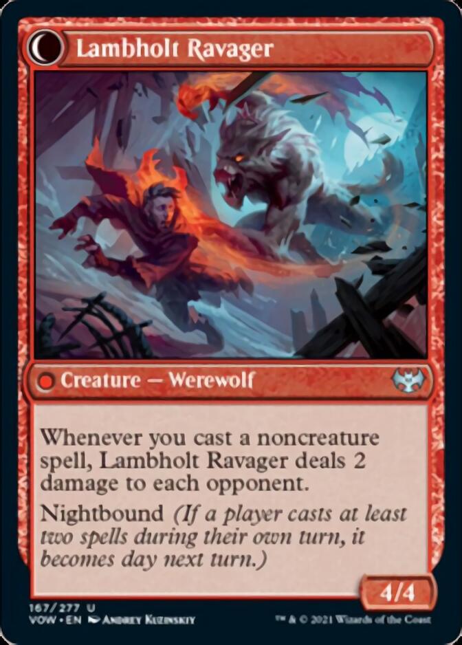 Image of Lambholt Raconteur // Lambholt Ravager [Innistrad: Crimson Vow]