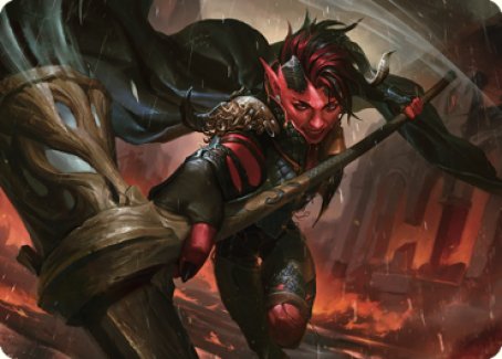 Image of Karlach, Fury of Avernus Art Card (34) [Commander Legends: Battle for Baldur's Gate Art Series]
