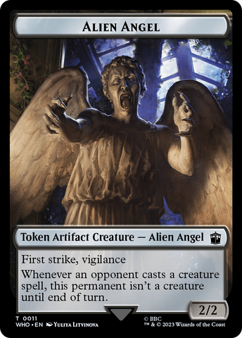 Copy // Alien Angel Double-Sided Token [Doctor Who Tokens]