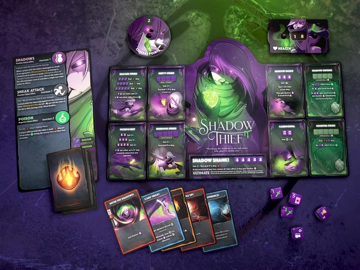 Image of Dice Throne Season 1 Rerolled: Pyromancer Vs Shadow Thief (Battle 3)