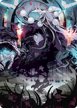 Image of Echo of Death's Wail Art Card [Kamigawa: Neon Dynasty Art Series]