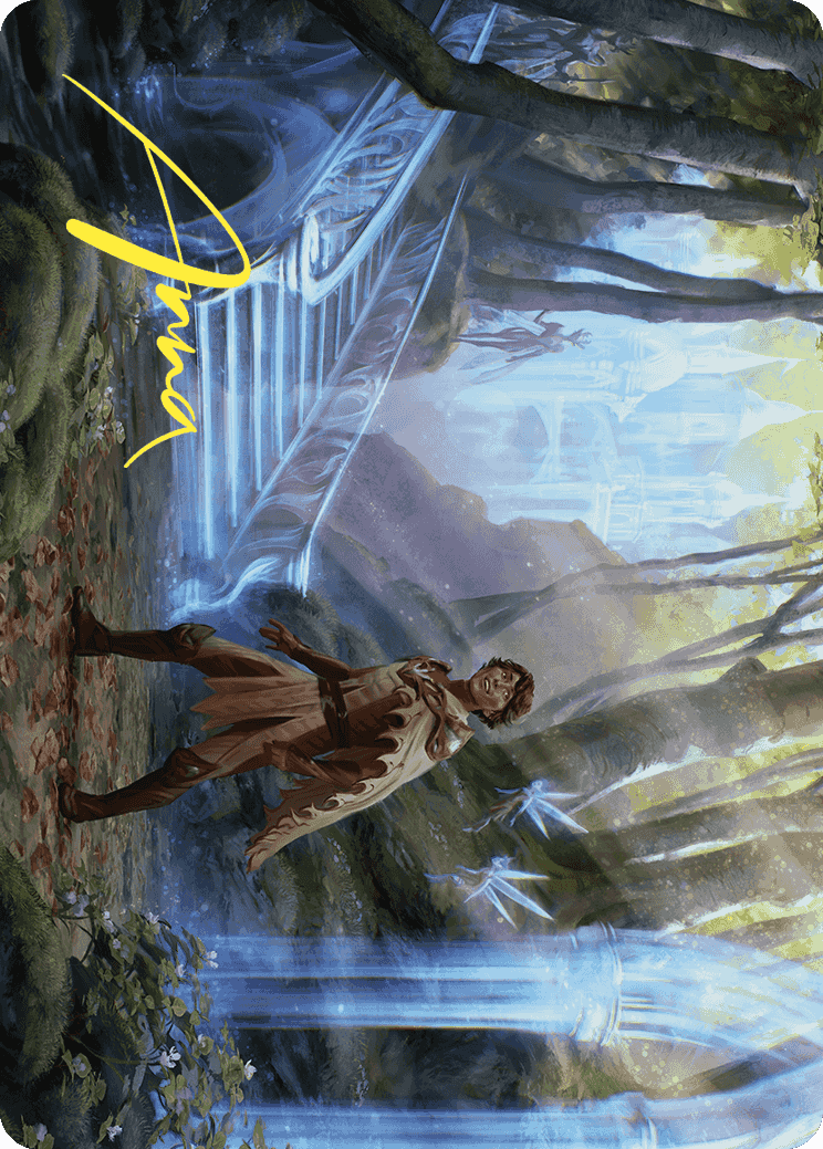Image of Into the Fae Court Art Card (Gold-Stamped Signature) [Wilds of Eldraine Art Series]