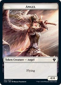 Image of Angel // Elemental (010) Double-Sided Token [Commander 2020 Tokens]
