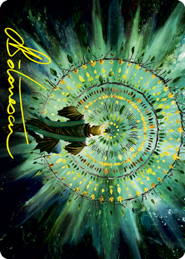 Image of Verdant Mastery Art Card (Gold-Stamped Signature) [Strixhaven: School of Mages Art Series]