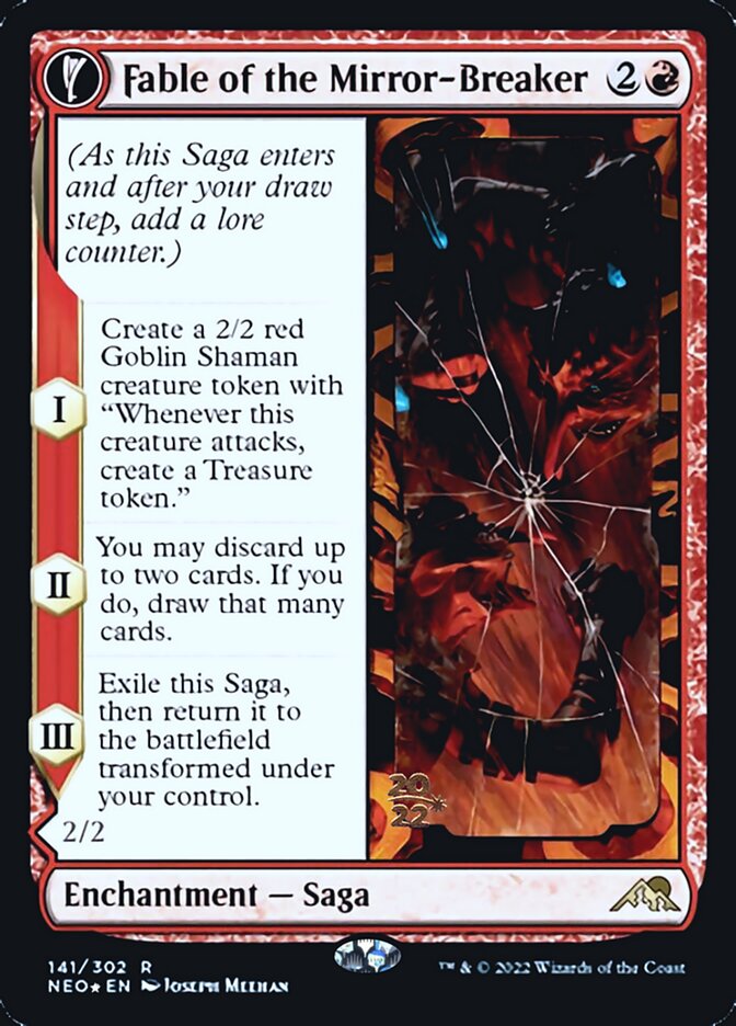 Image of Fable of the Mirror-Breaker // Reflection of Kiki-Jiki [Kamigawa: Neon Dynasty Prerelease Promos]