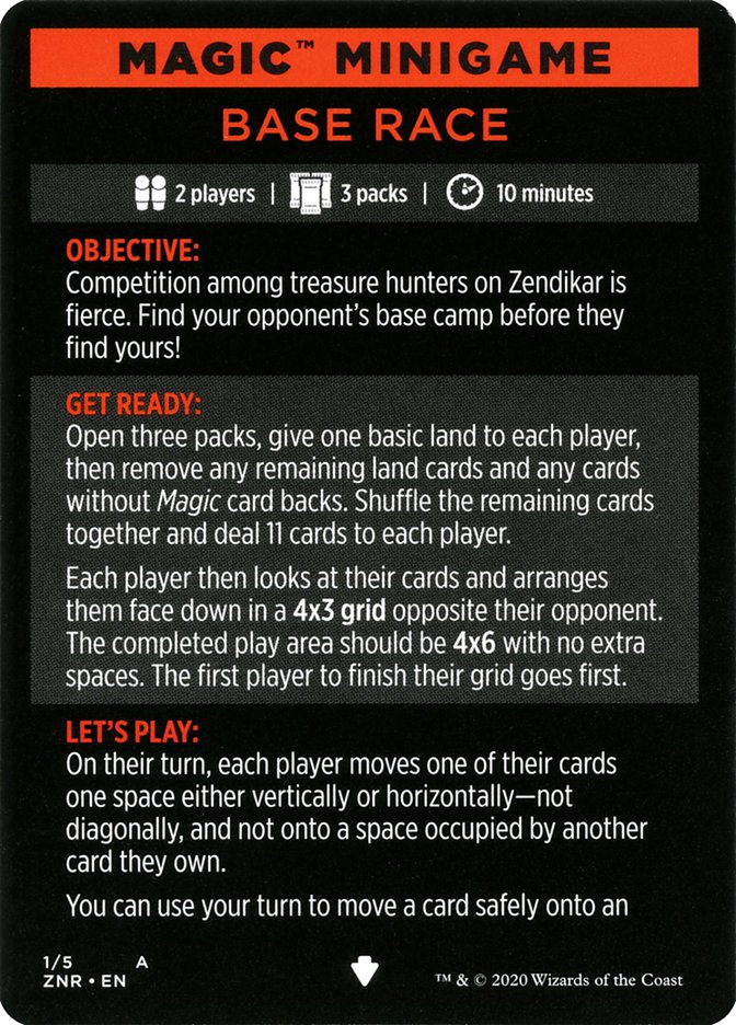 Image of Base Race (Magic Minigame) [Zendikar Rising Minigame]