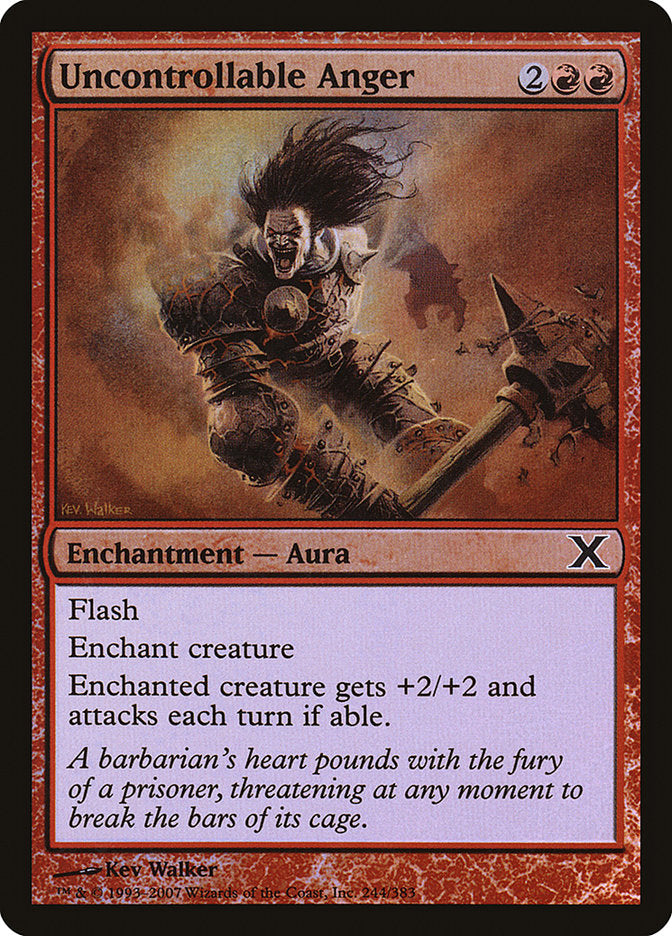 Image of Uncontrollable Anger (Premium Foil) [Tenth Edition]