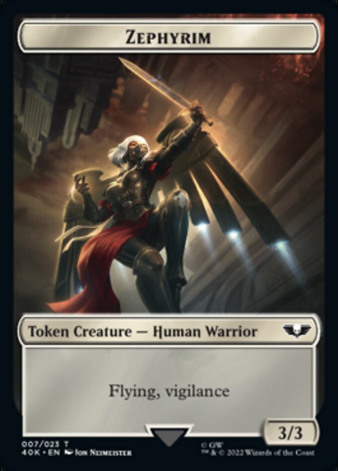 Image of Soldier (002) // Zephyrim Double-Sided Token [Warhammer 40,000 Tokens]