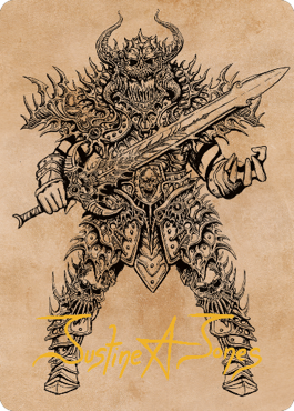 Image of Sarevok, Deathbringer Art Card (Gold-Stamped Signature) [Commander Legends: Battle for Baldur's Gate Art Series]