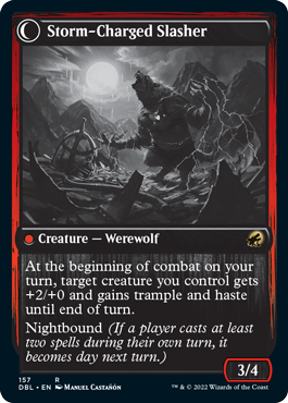 Image of Reckless Stormseeker // Storm-Charged Slasher [Innistrad: Double Feature]