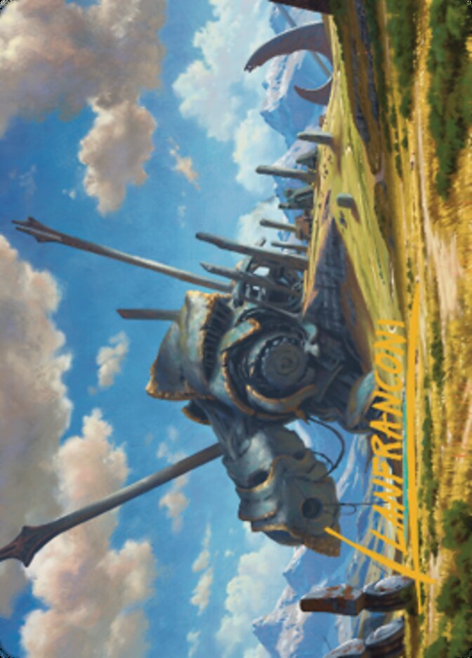 Image of Plains Art Card 1 (Gold-Stamped Signature) [Dominaria United Art Series]