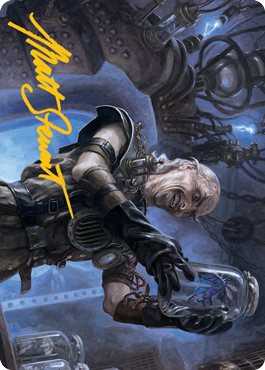 Image of Delver of Secrets Art Card (Gold-Stamped Signature) [Innistrad: Midnight Hunt Art Series]