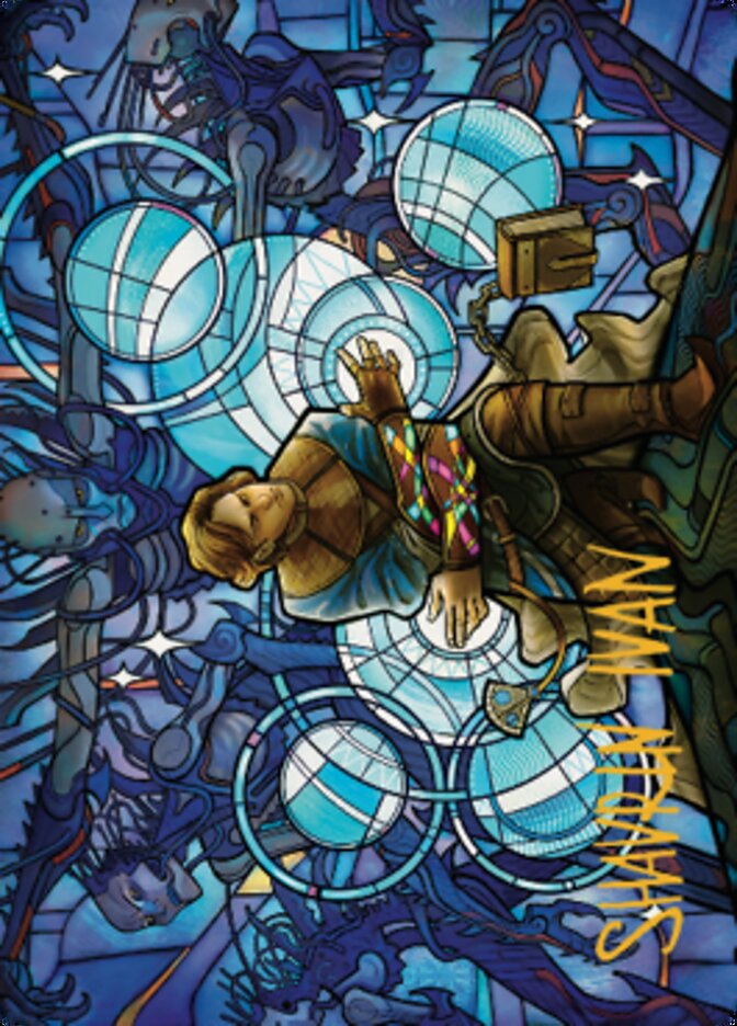 Image of Raff, Weatherlight Stalwart Art Card (Gold-Stamped Signature) [Dominaria United Art Series]