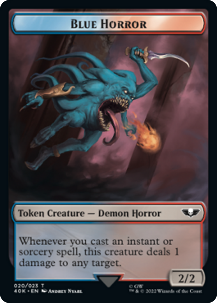 Image of Spawn // Blue Horror Double-Sided Token [Warhammer 40,000 Tokens]
