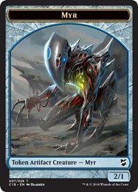 Image of Myr (007) // Thopter (008) Double-Sided Token [Commander 2018 Tokens]