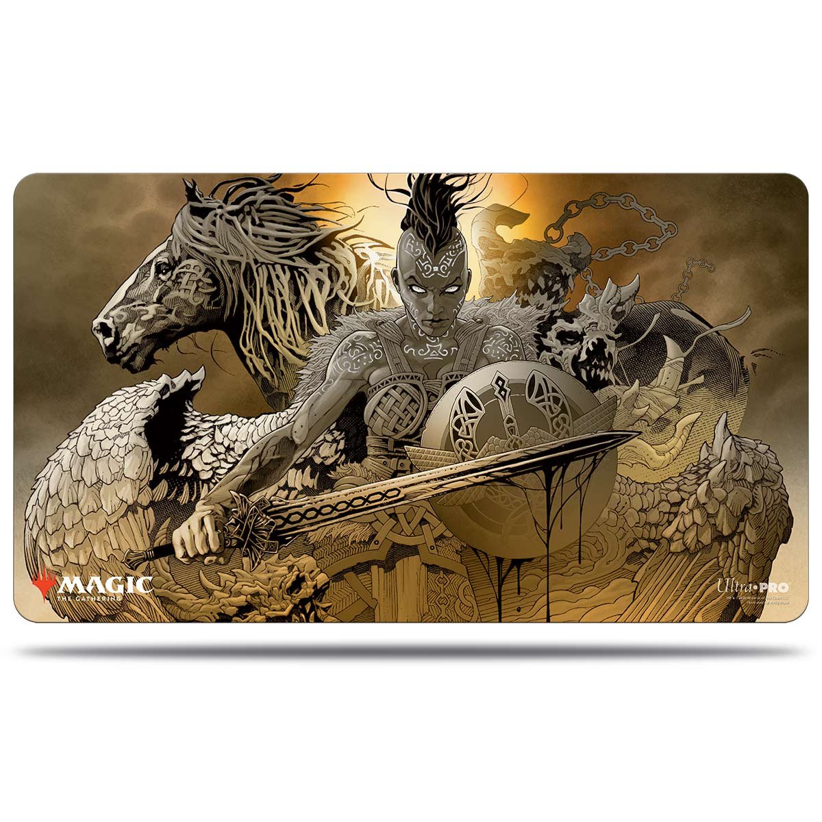 Image of Reidane, God of the Worthy Alternate Art Mythic v2 Kaldheim Playmat