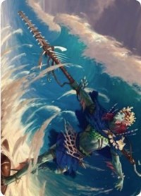 Image of Tazeem Roilmage Art Card [Zendikar Rising Art Series]