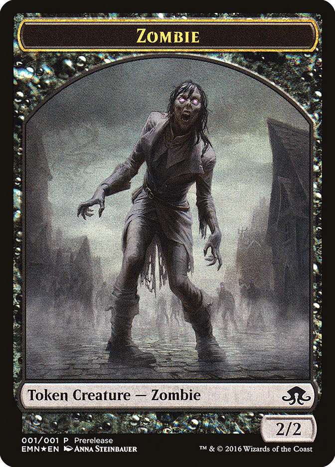 Image of Zombie // Zombie Double-Sided Token [Eldritch Moon Prerelease Promos]