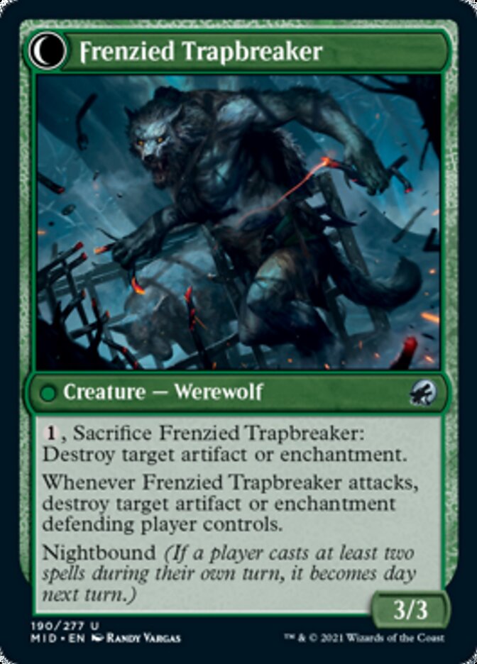 Image of Outland Liberator // Frenzied Trapbreaker [Innistrad: Midnight Hunt]