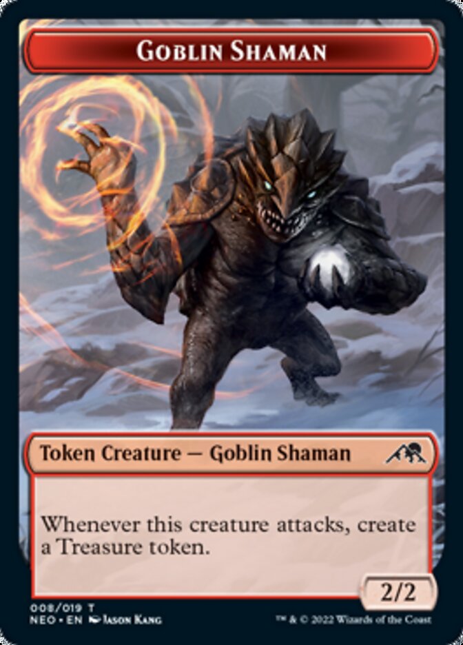 Image of Samurai // Goblin Shaman Double-Sided Token [Kamigawa: Neon Dynasty Tokens]