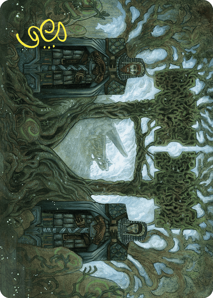 Image of Court of Garenbrig Art Card (Gold-Stamped Signature) [Wilds of Eldraine Art Series]