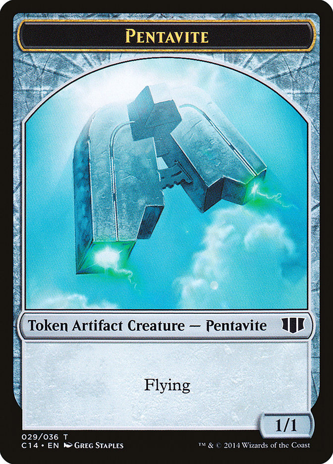 Image of Myr // Pentavite Double-Sided Token [Commander 2014 Tokens]