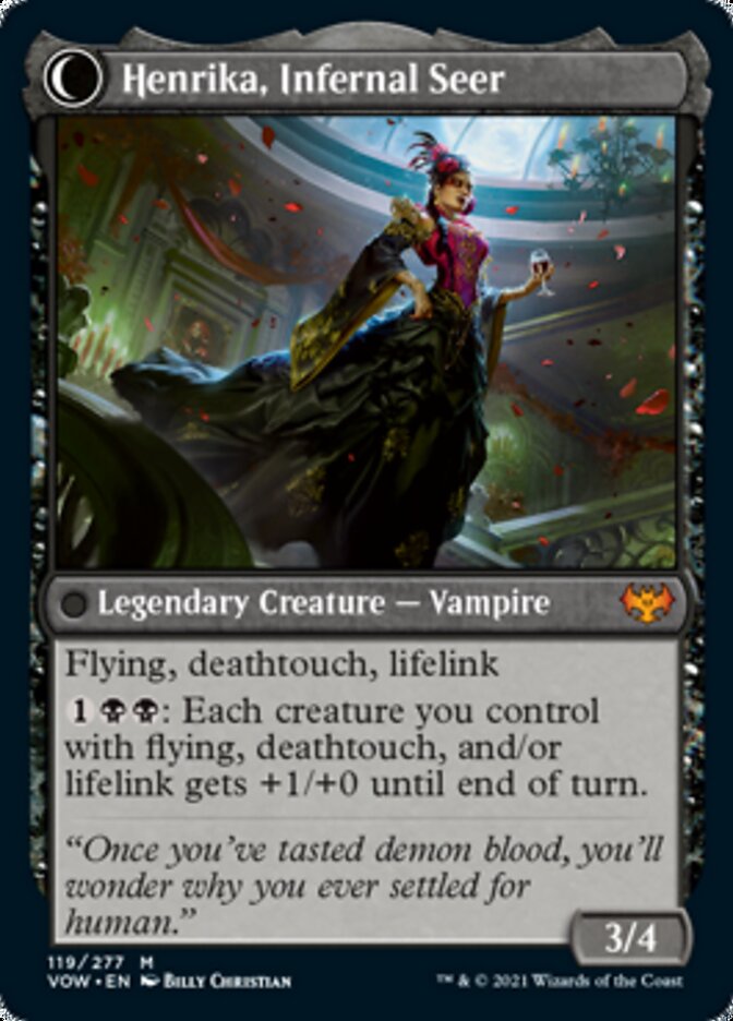 Image of Henrika Domnathi // Henrika, Infernal Seer [Innistrad: Crimson Vow]