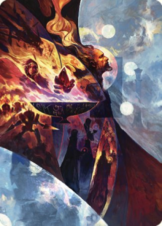 Image of Urza's Command Art Card [The Brothers' War Art Series]