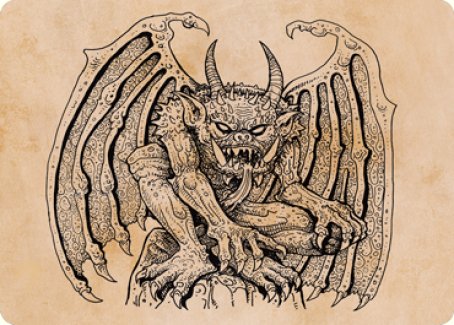 Image of Cloister Gargoyle (Showcase) Art Card [Dungeons & Dragons: Adventures in the Forgotten Realms Art Series]