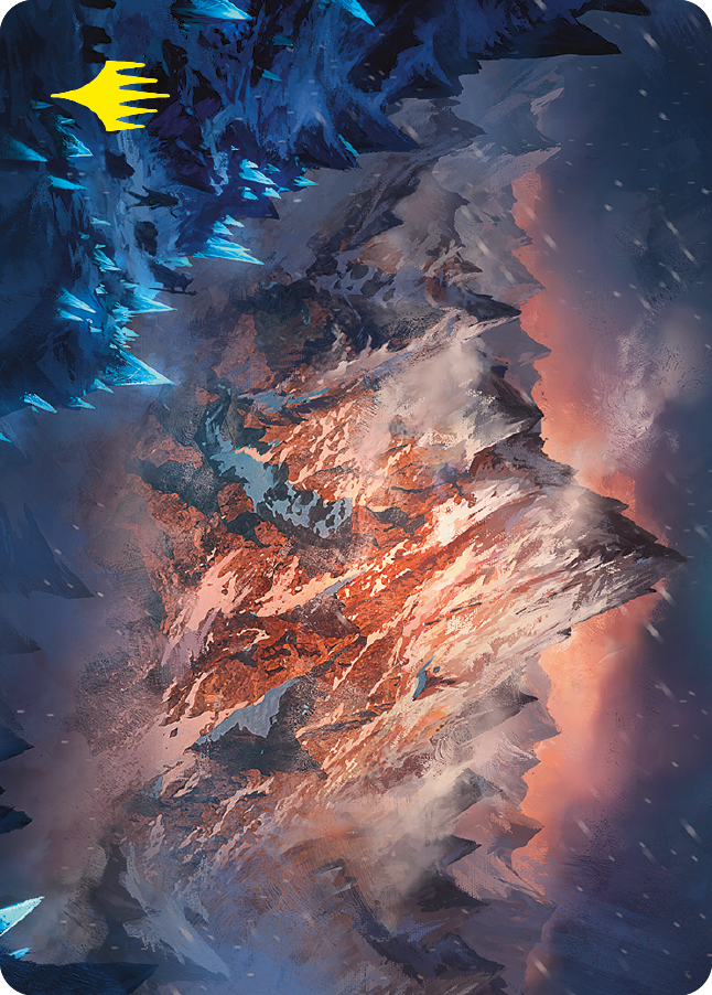 Image of Mountain Art Card (Gold-Stamped Signature) [The Lord of the Rings: Tales of Middle-earth Art Series]