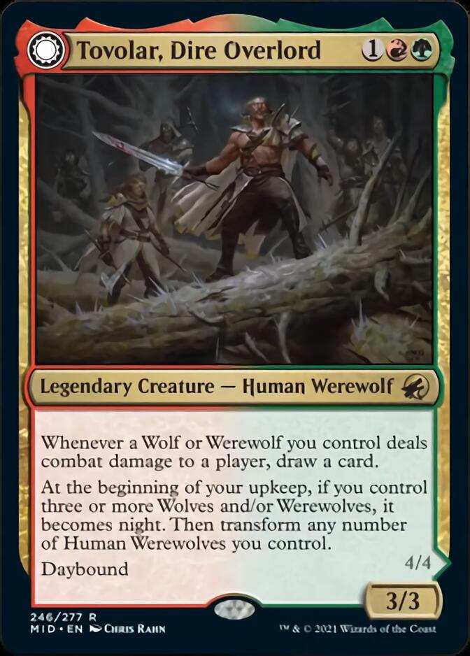 Image of Tovolar, Dire Overlord // Tovolar, the Midnight Scourge [Innistrad: Midnight Hunt]