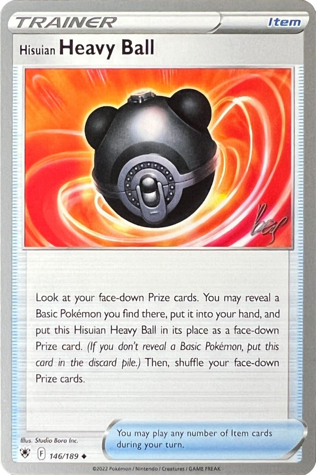 Image of Hisuian Heavy Ball (146/189) (Cheryl Again - Sebastian Lashmet) [World Championships 2022]