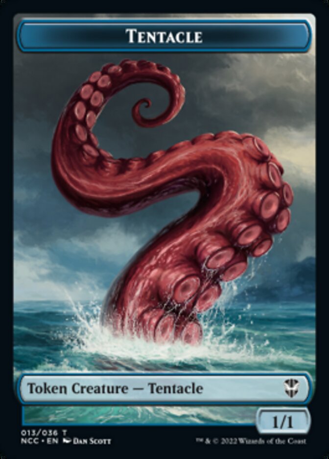Image of Tentacle // Champion of Wits Double-Sided Token [Streets of New Capenna Commander Tokens]