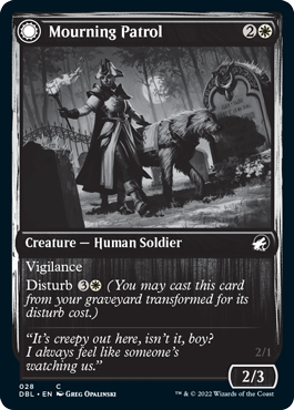 Image of Mourning Patrol // Morning Apparition [Innistrad: Double Feature]