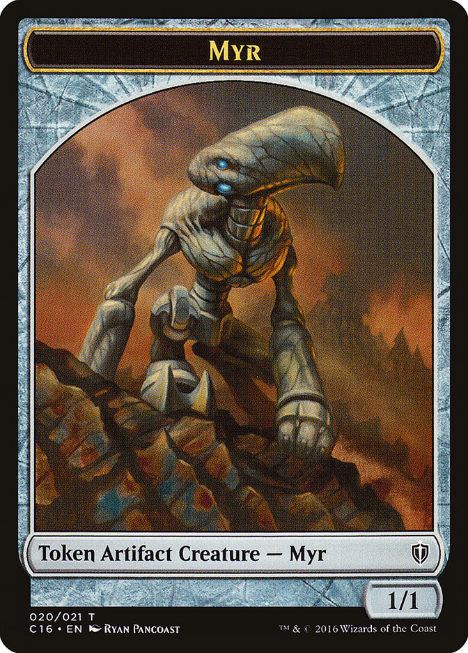 Image of Myr // Bird (002) Double-Sided Token [Commander 2016 Tokens]