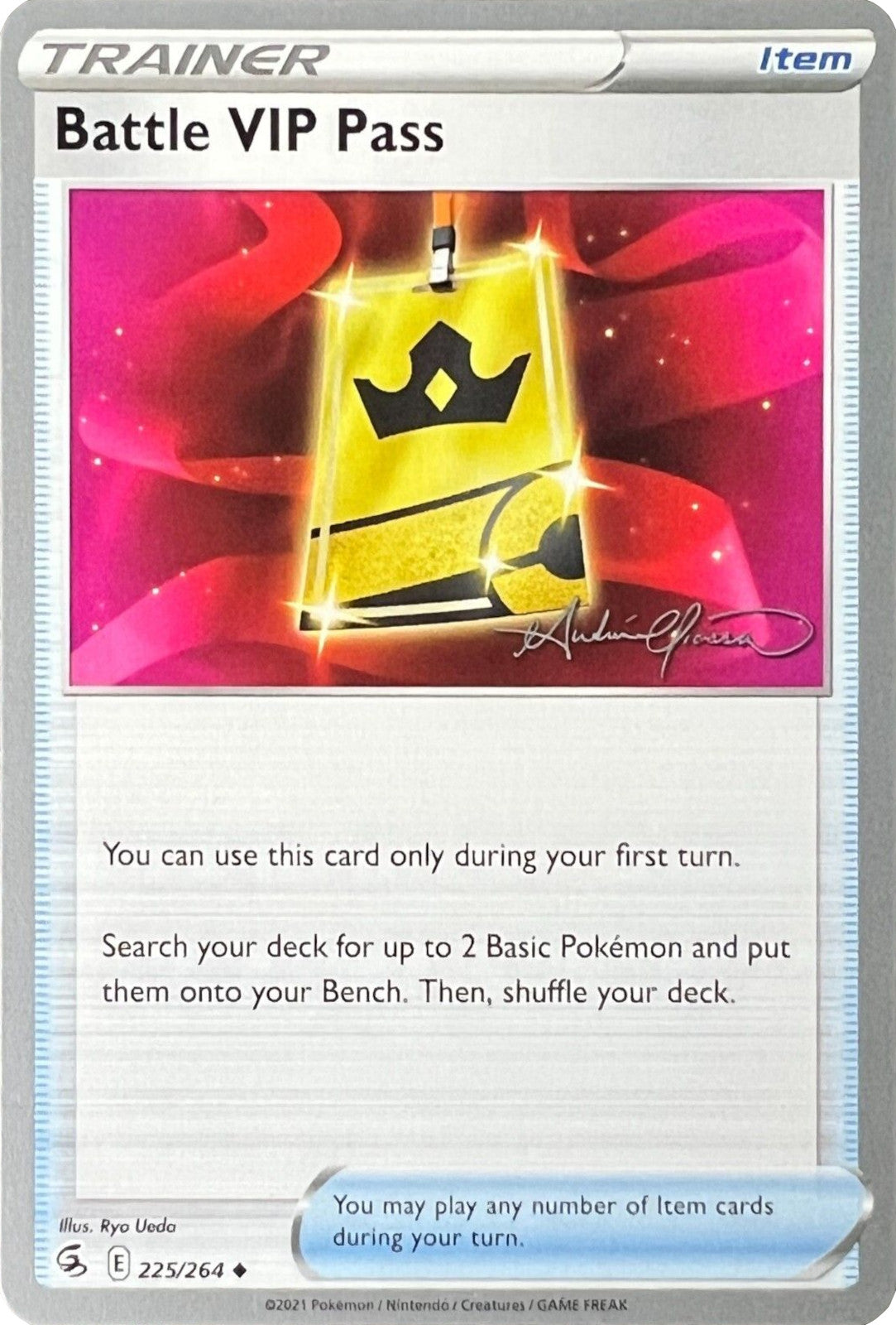 Image of Battle VIP Pass (225/264) (The Shape of Mew - Andre Chiasson) [World Championships 2022]