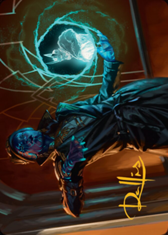Image of Kamiz, Obscura Oculus Art Card (Gold-Stamped Signature) [Streets of New Capenna Art Series]