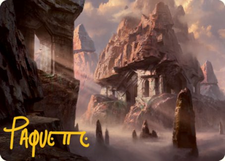Image of Mountain (277) Art Card (Gold-Stamped Signature) [Dungeons & Dragons: Adventures in the Forgotten Realms Art Series]