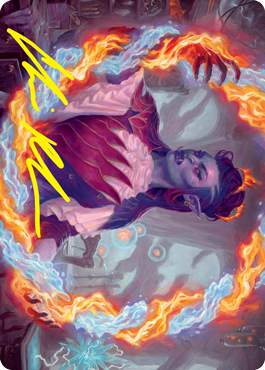 Image of Rootha, Mercurial Artist Art Card (Gold-Stamped Signature) [Strixhaven: School of Mages Art Series]