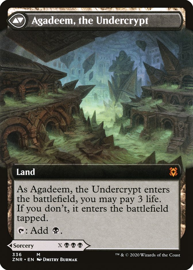 Image of Agadeem's Awakening // Agadeem, the Undercrypt (Extended Art) [Zendikar Rising]