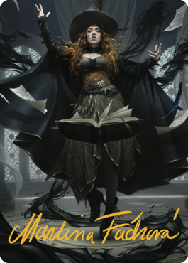 Image of Tasha, the Witch Queen Art Card (41) (Gold-Stamped Signature) [Commander Legends: Battle for Baldur's Gate Art Series]