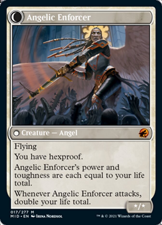 Image of Enduring Angel // Angelic Enforcer [Innistrad: Midnight Hunt]