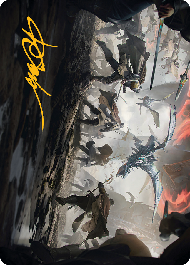 Image of Invasion of Dominaria Art Card (Gold-Stamped Signature) [March of the Machine Art Series]