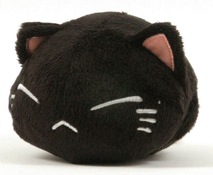 Anime Cat Plush, Large Black