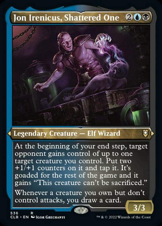 Image of Jon Irenicus, Shattered One (Foil Etched) [Commander Legends: Battle for Baldur's Gate]