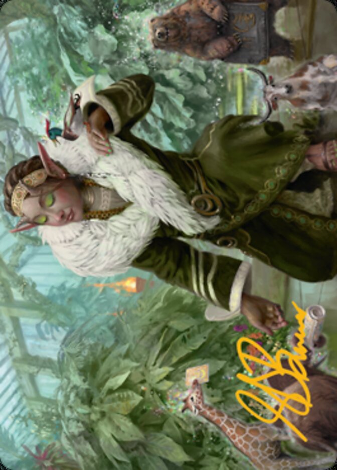 Image of Rumor Gatherer Art Card (Gold-Stamped Signature) [Streets of New Capenna Art Series]