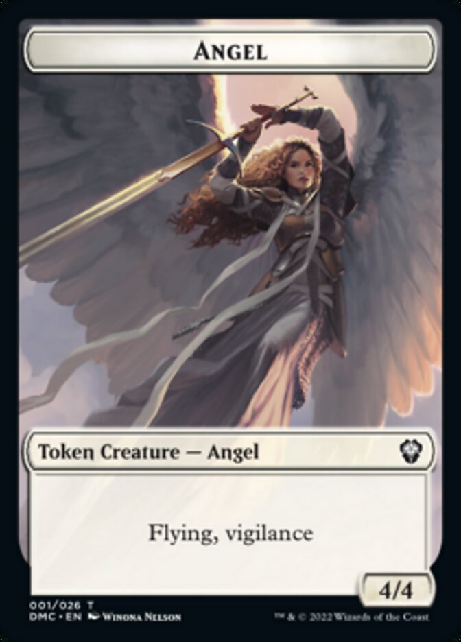 Image of Soldier // Angel Double-Sided Token [Dominaria United Tokens]